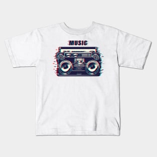 Music Tape Recorder Kids T-Shirt